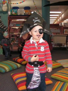 Pirate Connor came along to Storytime this week