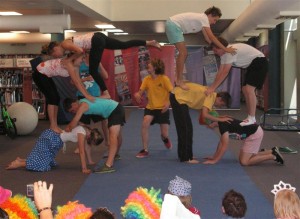 Creating a Human Pyramid