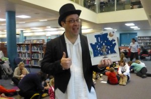 Thumbs up from Storyteller Nicholas (aka Library team member Michael)