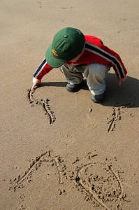 Writing in the sand