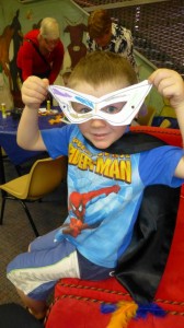 Superhero Bailey age 4 with his mask (Small)