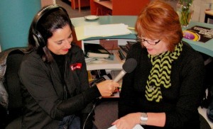 Lizzie reading on ABC Central West as part of Library Week.