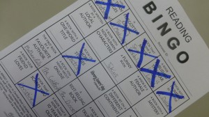 Play Reading Bingo, write down books that fit the categories. Have Fun!