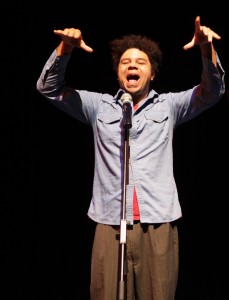 Talented Miles Merrill will host Poetry Slam and Workshop