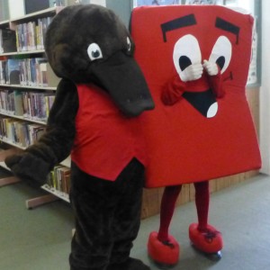 Freeda the Reader and Book Bob share a love of reading