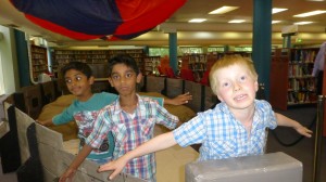 Krishan, Kajan and Andy test fly the airship