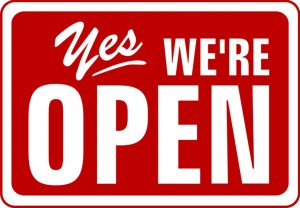 Open sign
