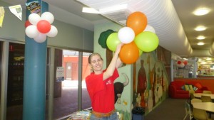 Sabrina and Balloons (Small)