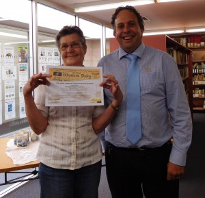 Volunteer Lynne and OCC Scott Maunder